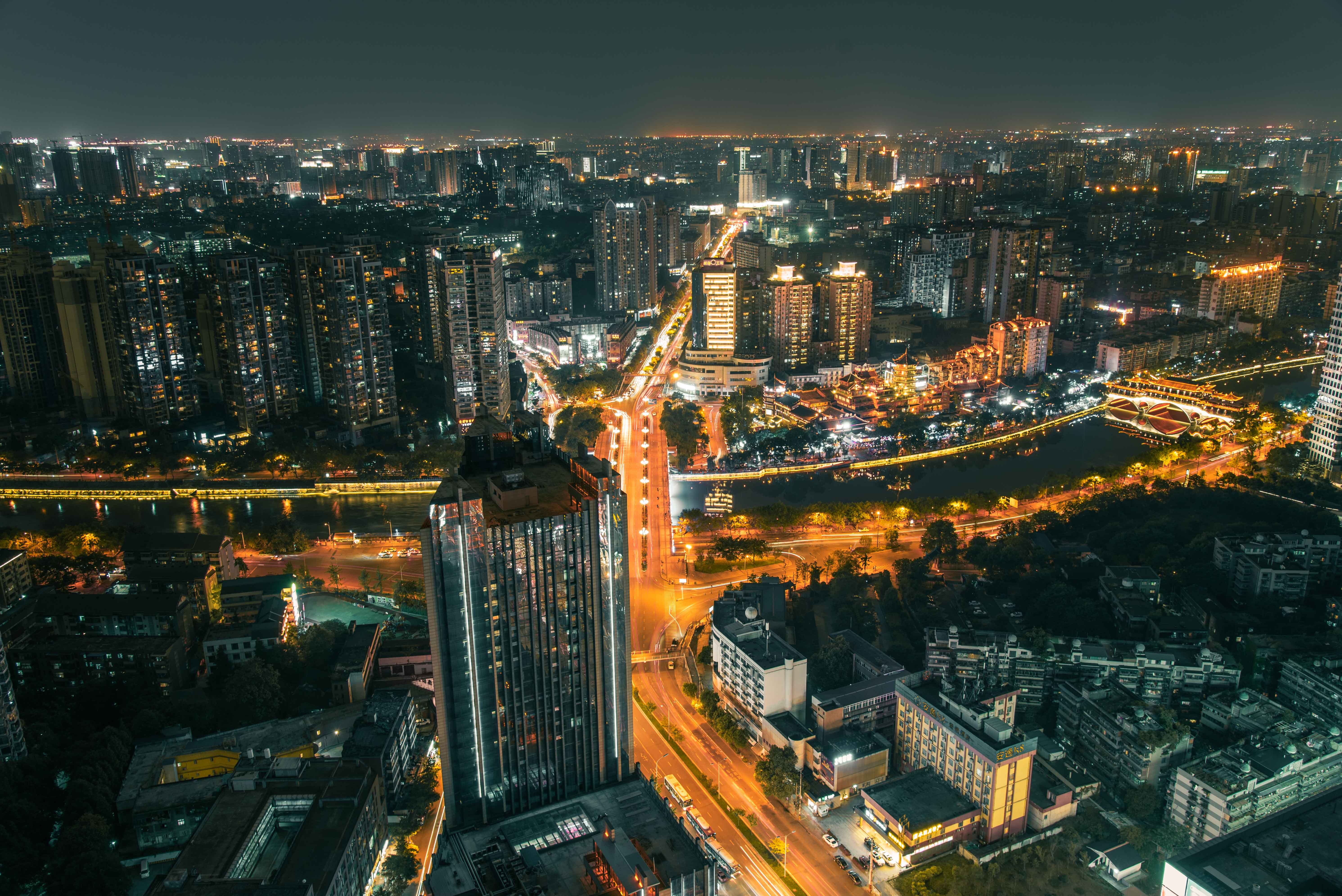 成都高清壁纸,成都夜景图片,成都壁纸_大山谷图库